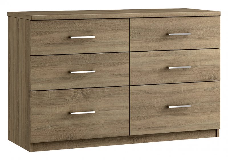 Malta 6 Drawer Twin Chest .