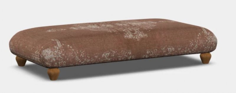 Curve Stool (Plain Top) Bagru Print