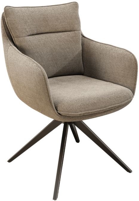 Belfast Swivel Dining Chair - Beige