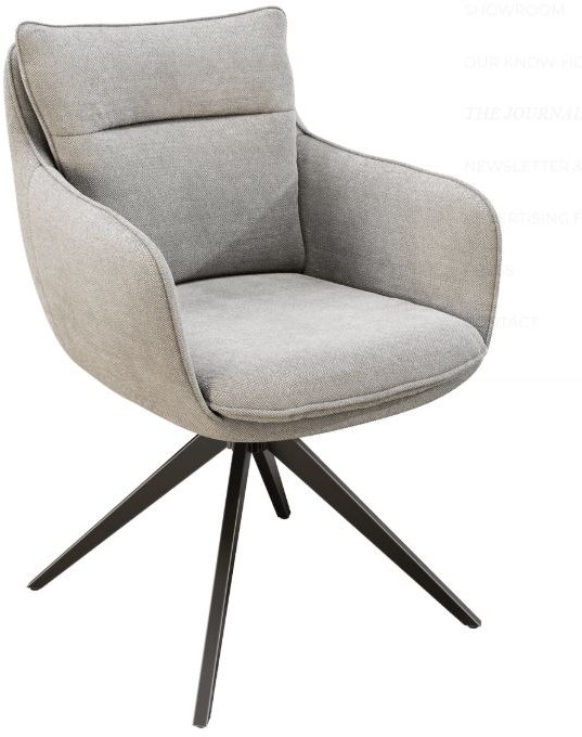 Belfast Swivel Dining Chair - Light Grey