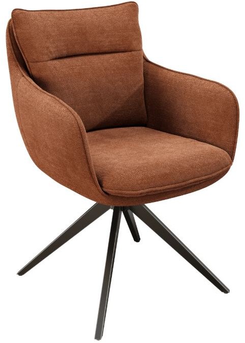 Belfast Swivel Dining Chair - Terracotta