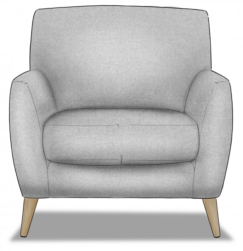Michigan Harley Accent Chair - B Fabric
