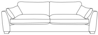 Grand Sofa - One Piece - B Fabric - Comfort Sit Crumb Foam