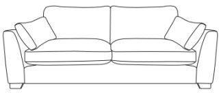 Large Sofa - B Fabric - Comfort Sit Crumb Foam