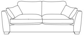 Medium Settee - B Fabric - Comfort Sit Crumb Foam
