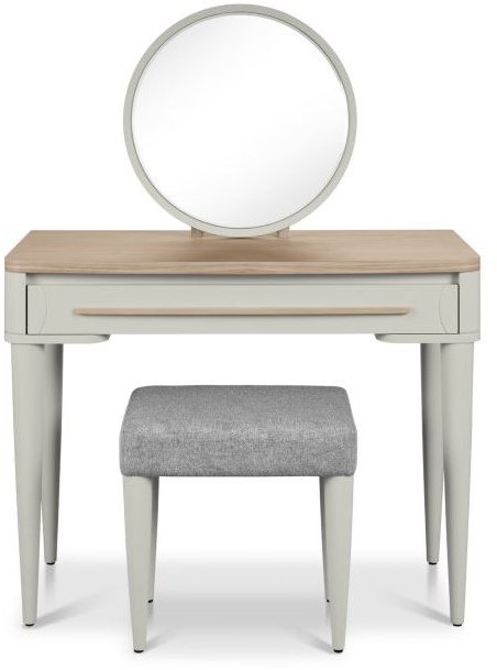 Renzo Dressing Table - Bundle Set  Including Table - Mirror- Stool 