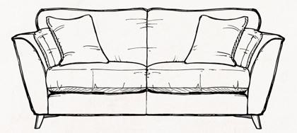 Lewis 3 Seater Settee - Grade A Fabric