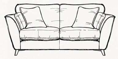 Lewis 2 Seater Settee - Grade A Fabric
