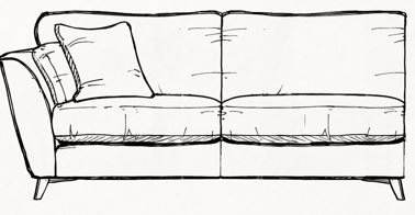 Lewis Large End Left Hand Facing - Grade A Fabric