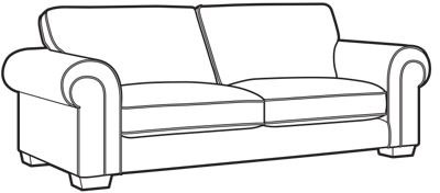 Belverdere Major Sofa - Classic Back - 10* Fabric