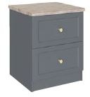 Kansas 2 Drawer XL Bedside