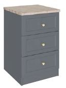 Kanas 3 Drawer XL Bedside