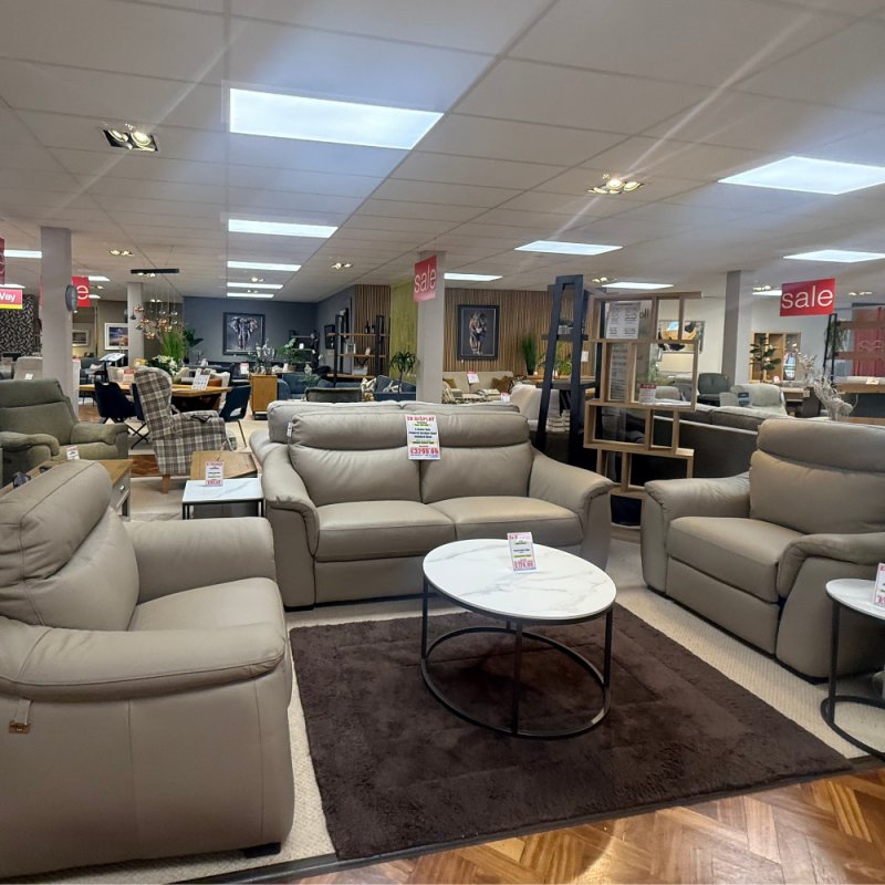 Cosenza 3 Seater Sofa 1 x Standard Chair 1 x Powered Recliner