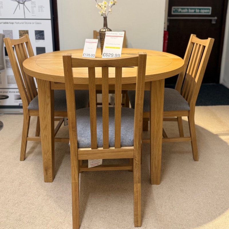 Littleworth Extending Round Table & 4 Chairs
