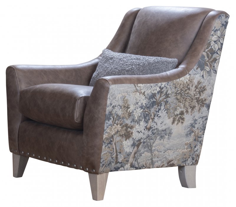 Two Tone  Accent Chair  Cover - B