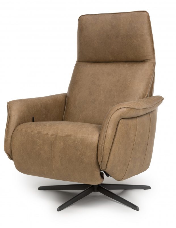Swivel Recliner - Brown