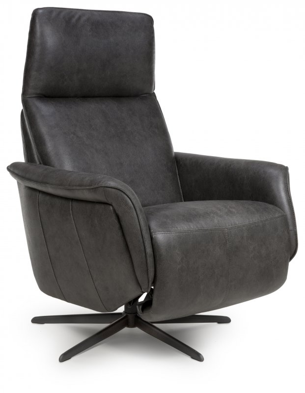Swivel Recliner - Dark Grey