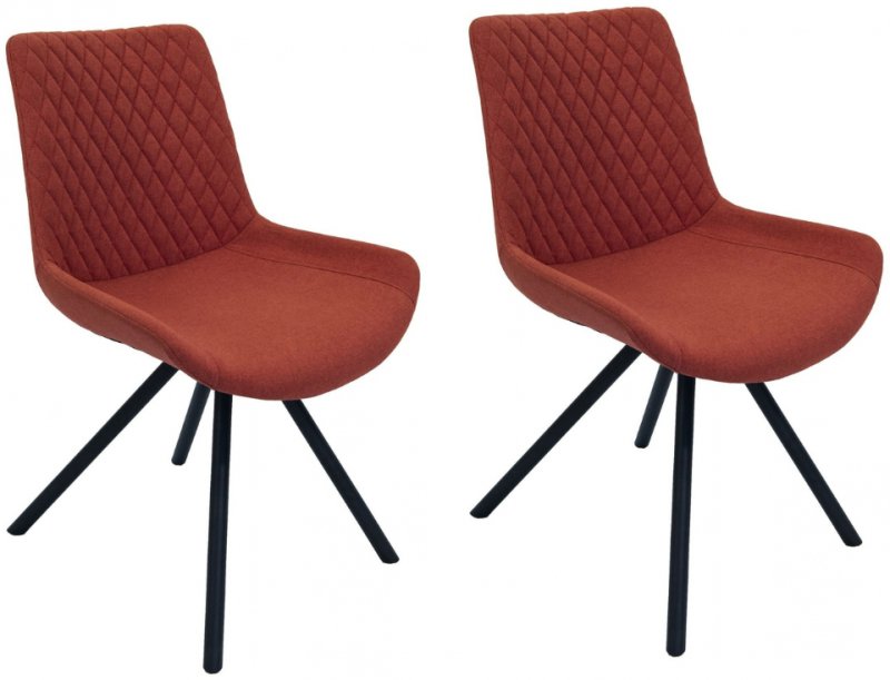 Piper Dining Chairs - Burnt Orange
