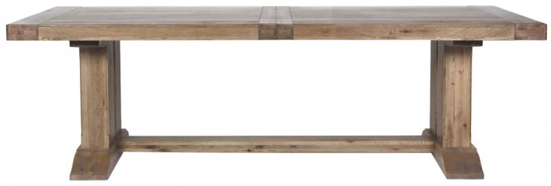 Watton Collection Monastery Block Leg Extending Table Grey oil Finish 180/240/280