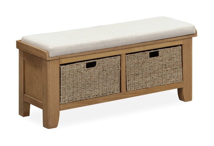 110CM UPHOLSTERED HALL BENCH