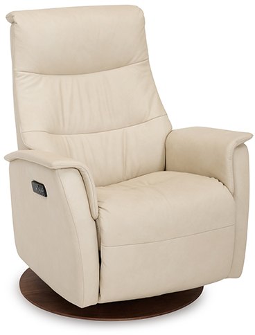 Hamlin Rock Swivel Powered Recliner & Rechargeable (Medium) - Base A - 4 Motor - Soleda Leather