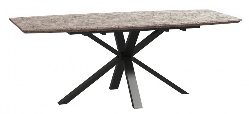Dakota Extending Dining Table & 6 Grey Cabos Chairs