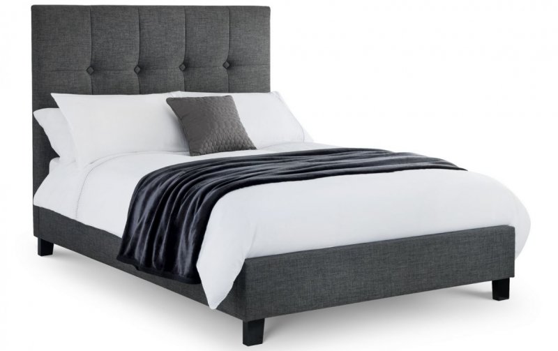 Polo Double Bed frame Slate Linen