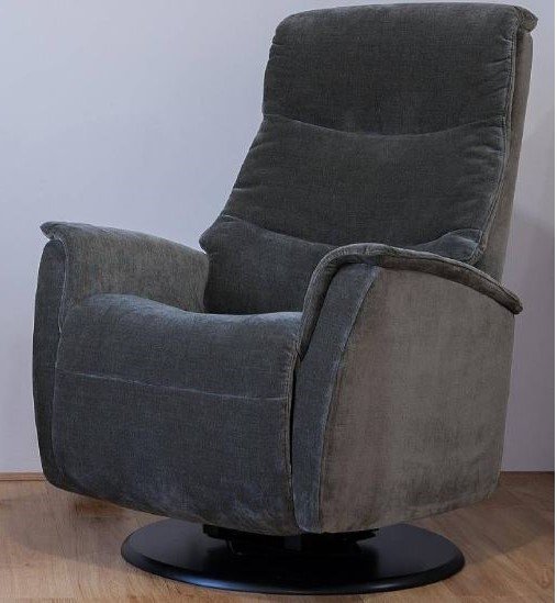 Rock Swivel Powered Recliner & Rechargeable (Medium) - Base A - 4 Motor - Grade 4 Fabric