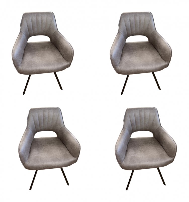 Montala With Arms 4 x Swivel Dining Chairs