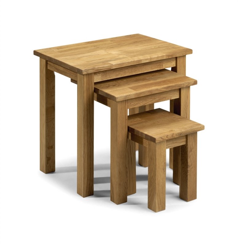 Coxmoor Nest of Tables Solid American White Oak