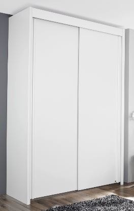 151cm Sliding Wardrobe 223cm High Plain Door