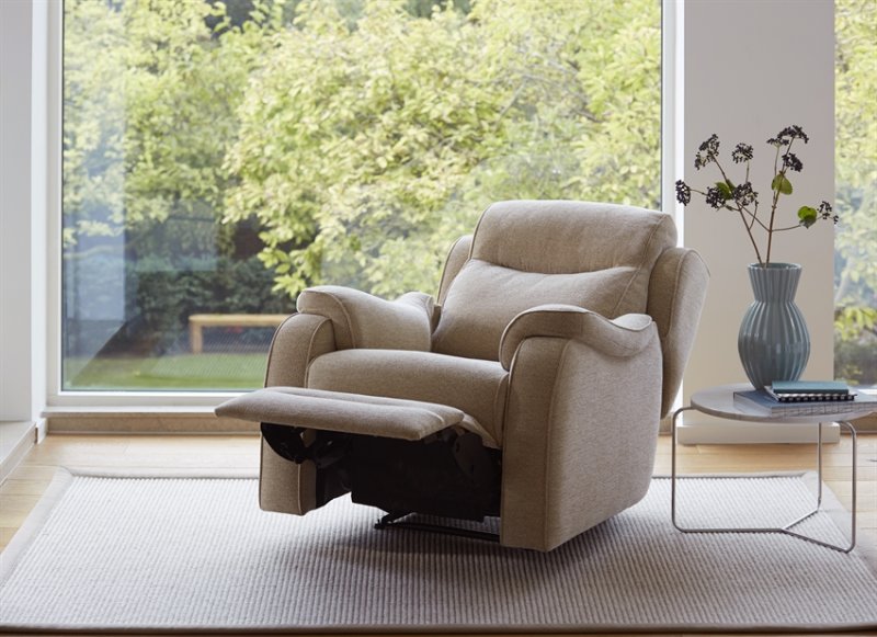 Boston Armchair Manual Recliner Fabric A