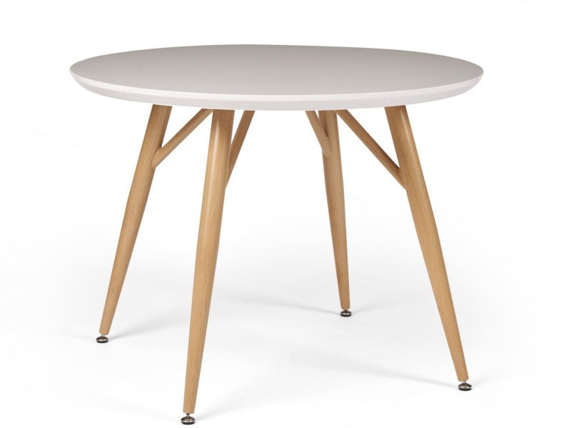 Round Dining Table  - White High Gloss