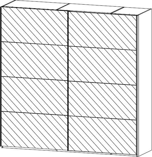 Type 3 - 226cm 2 Door Slider