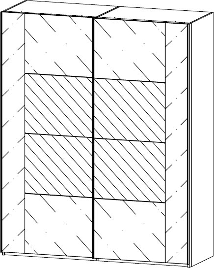 Type 4 - 181cm 2 Door Slider