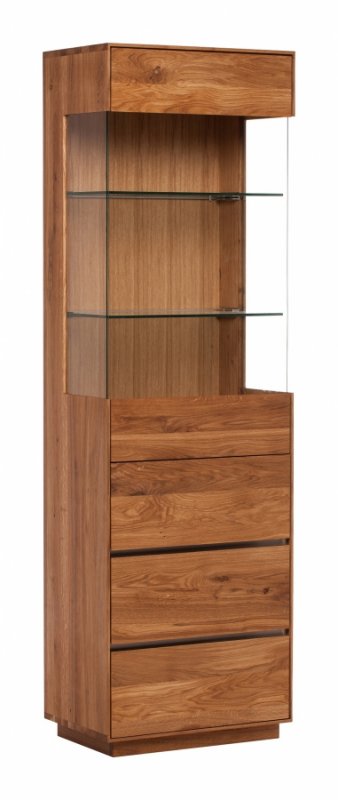 Brommo Cabinet Collection 1+1 Vitrine /Handle Anthracite