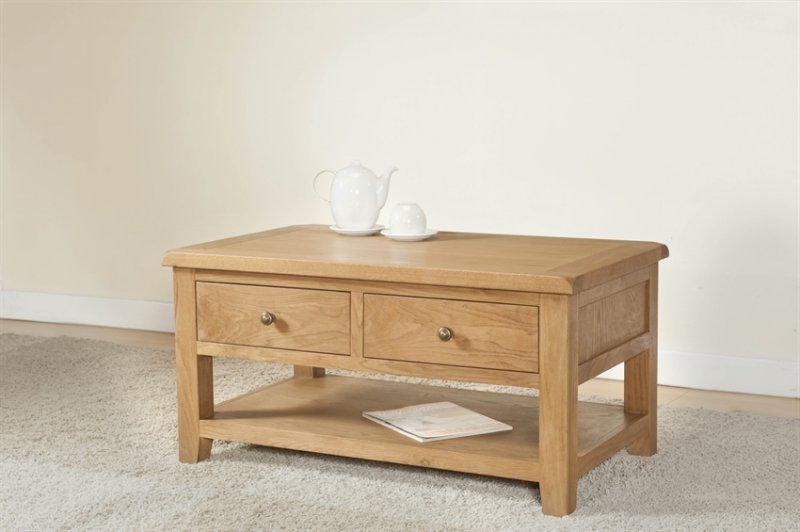 Stowell Dining Collection Coffee Table with Drawers