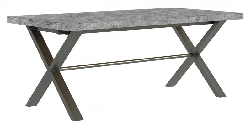 Studio Collection 190cm Dining Table - Stone Effect