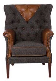 Country Collection Kensington Chair - Harris Tweed Uist