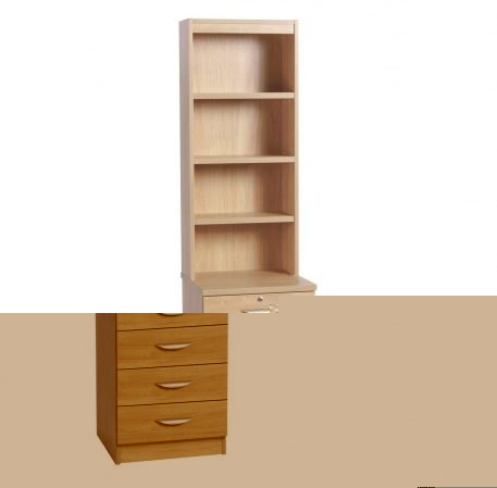 Home Office Collection Four Drawer Unit With OSC Hutc