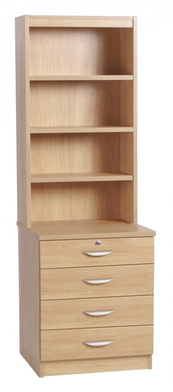 Home Office Collection Four Drawer Chest With OSD Hut