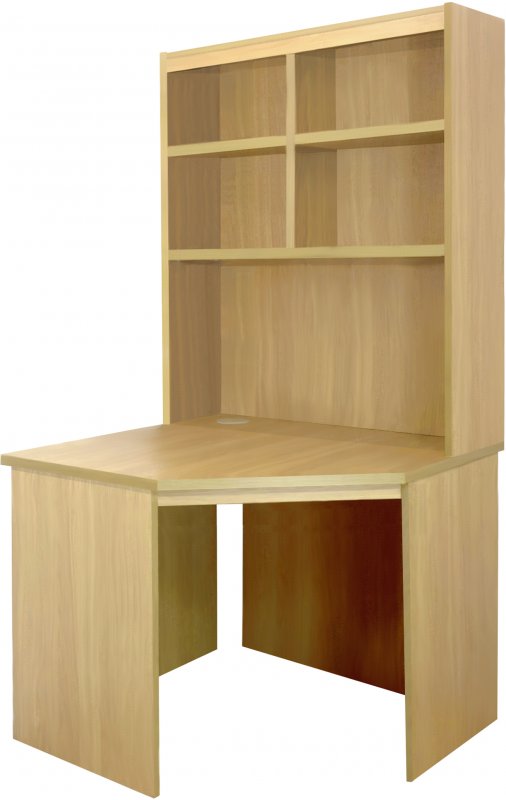 Home Office Collection Corner Desk With OSJ Hutch