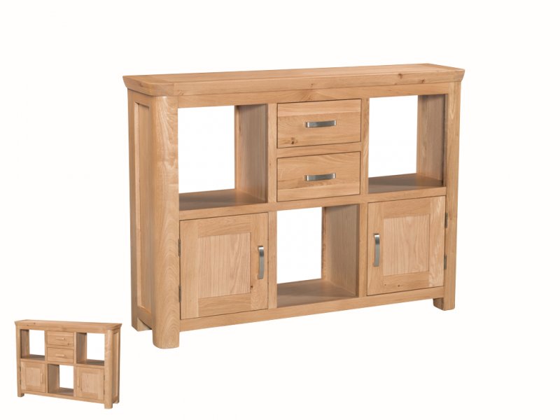 Suffolk Oak Dining Collection Low Display Unit