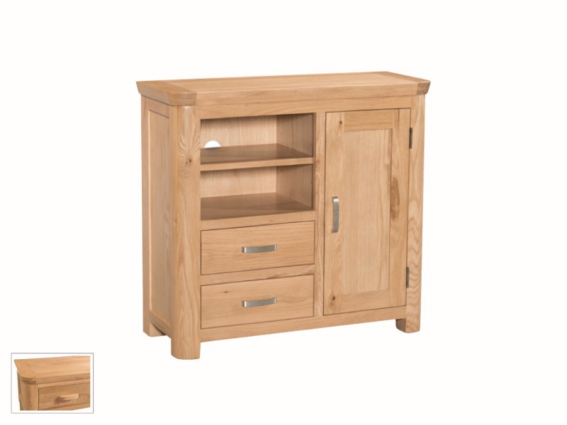 Suffolk Oak Dining Collection Media Unit Sideboard