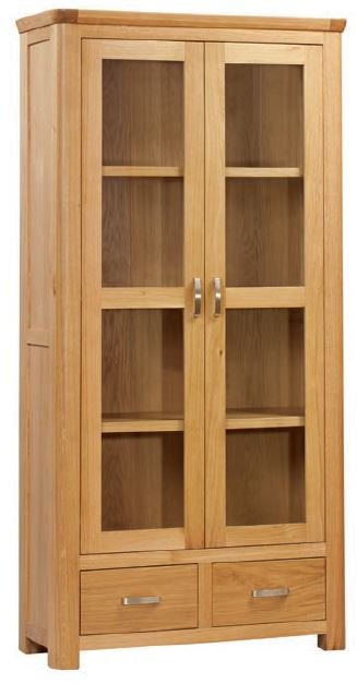 Suffolk Oak Dining Collection Display Cabinet