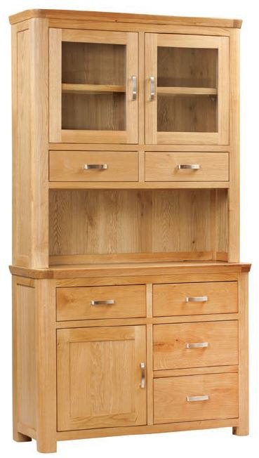 Suffolk Oak Dining Collection Small Buffet Hutch