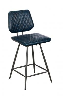 Remus Chair Collection Barstool - Counter Chair (Dark Blue)