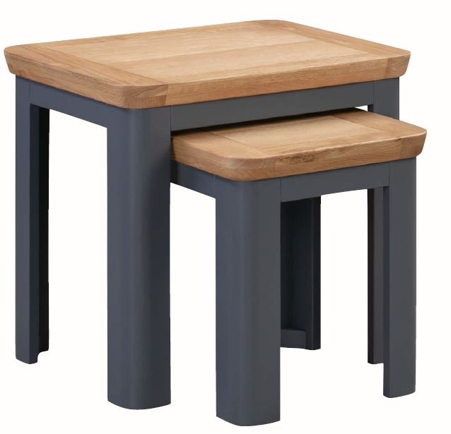 Sussex Midnight Collection Nest of 2 Tables