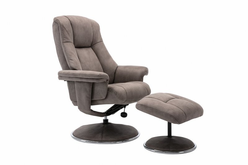 Tampa Swivel Recliner Collection Swivel Recliner and Footstool Rhino