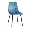 Quad Dining Chair - Petrol Velvet